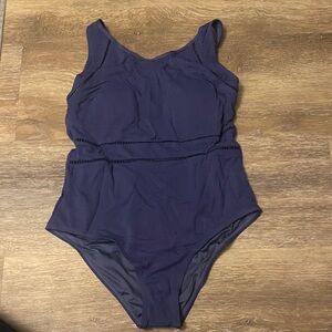 Cupshe Navy Blue One-Piece Swimsuit
